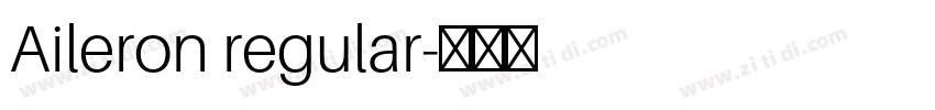 Aileron regular字体转换